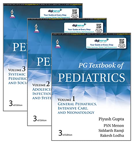 PG Textbook of Pediatrics (3 Volumes), 3rd edition (Converted PDF)