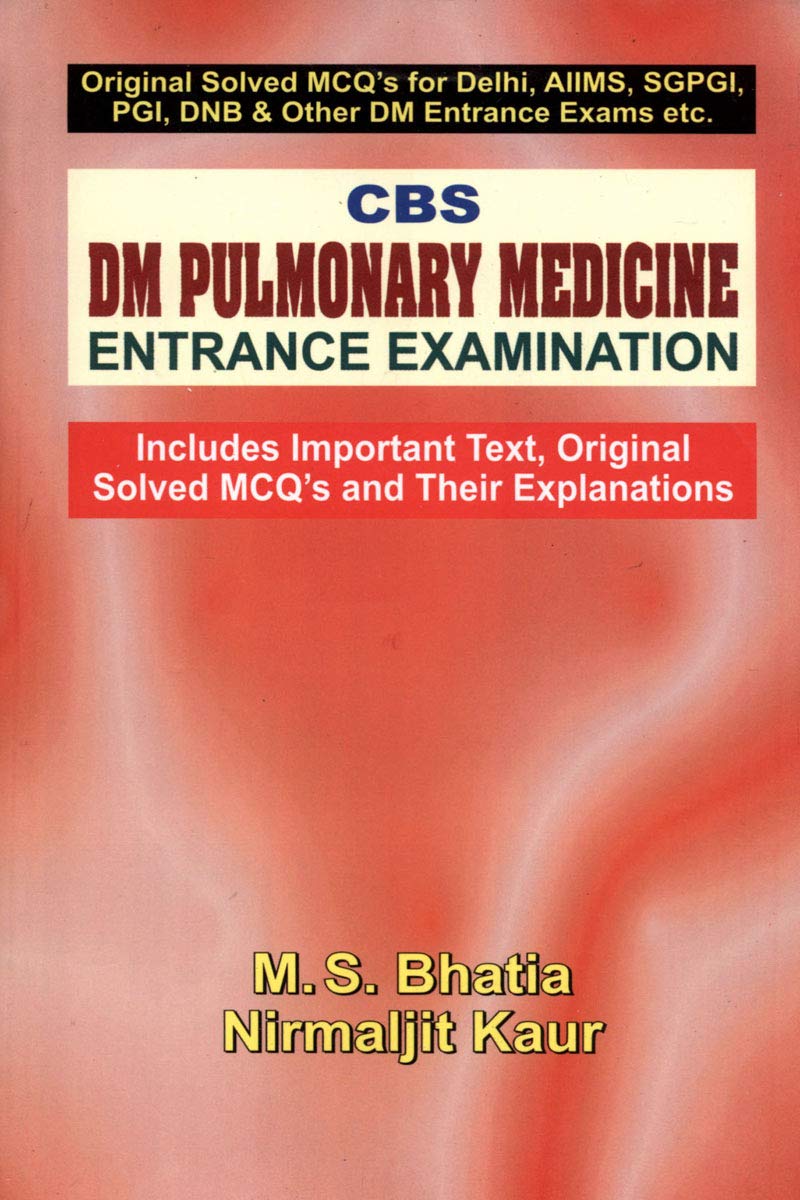 DM Pulmonary Medicine Entrance Examination (Original PDF from Publisher)