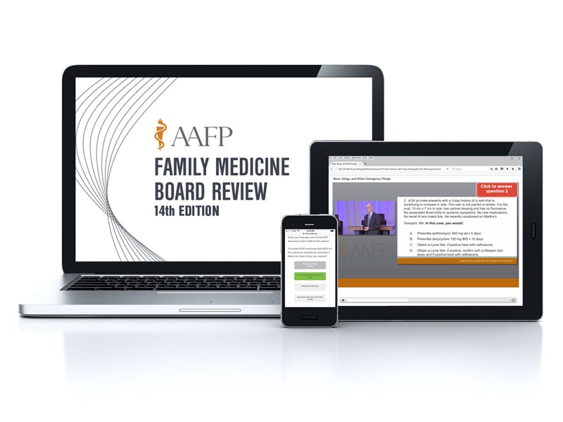 AAFP Family Medicine Board Review Self-Study Package, 14th Edition 2020 (Videos)
