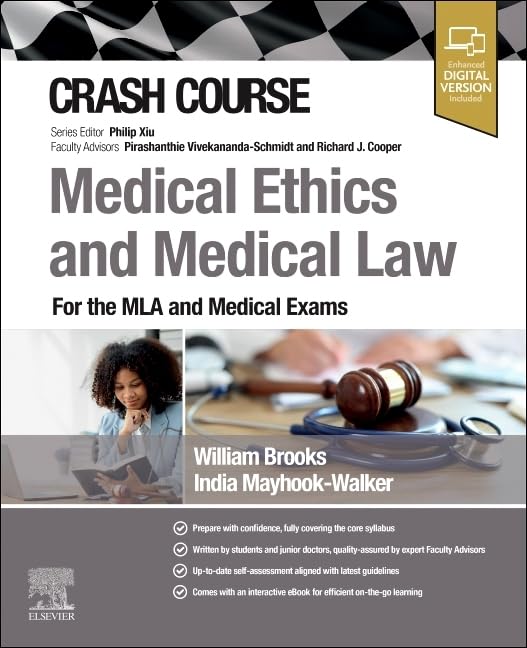 Crash Course Medical Ethics and Medical Law: For the MLA and Medical Exams (True PDF from Publisher)