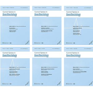 Current Opinion in Anaesthesiology 2022 Full Archives (True PDF)