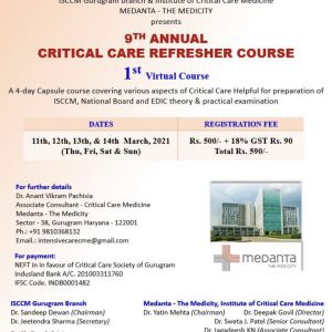9th Annual Critical Care Refresher Course 2021 (Videos)