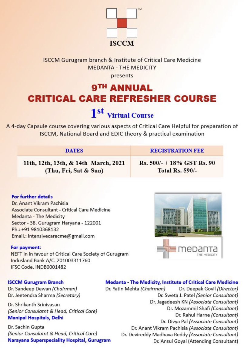 9th Annual Critical Care Refresher Course 2021 (Videos)