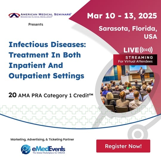 Infectious Diseases – Treatment in both Outpatient and Inpatient Settings 2025 (Videos + Audios + Syllabus)