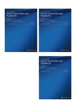 Journal of Oral & Facial Pain & Headache 2022 Full Archives (True PDF)