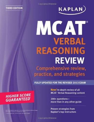 Kaplan MCAT Verbal Reasoning Review 3rd (Original PDF from Publisher)