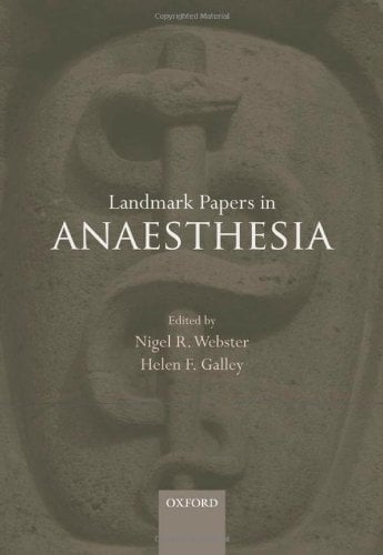 Landmark Papers in Anaesthesia (ORIGINAL PDF)