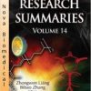 Medicine Research Summaries, Volume 14 (with Biographical Sketches)