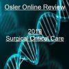 Osler Surgical Critical Care Online Review 2018 (Videos)