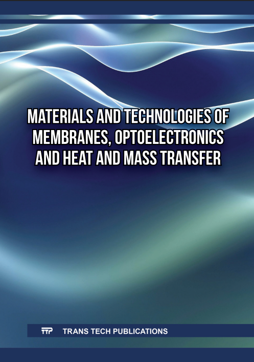 Materials and Technologies of Membranes, Optoelectronics and Heat and Mass Transfer (Original PDF from Publisher)