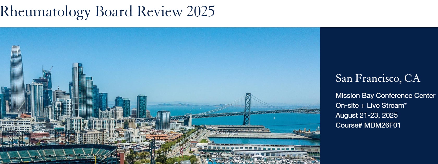 UCSF 33rd Annual Rheumatology Board Review and Clinical Update 2025 (Videos + Slides PDFs + Questions PDFs)