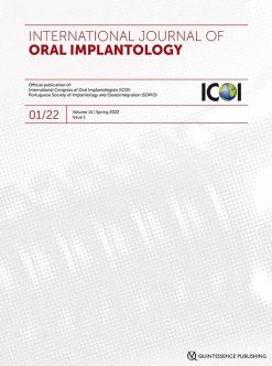International Journal of Oral Implantology, 01/2022 (True PDF)