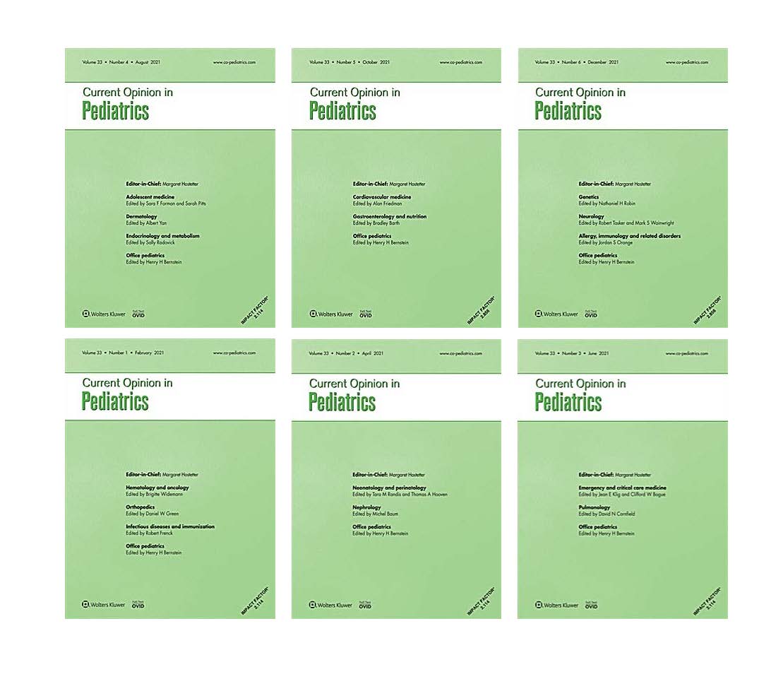 Current Opinion in Pediatrics 2021 Full Archives (True PDF)