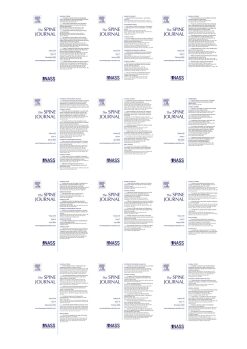 The Spine Journal 2024 Full Archives (True PDF)