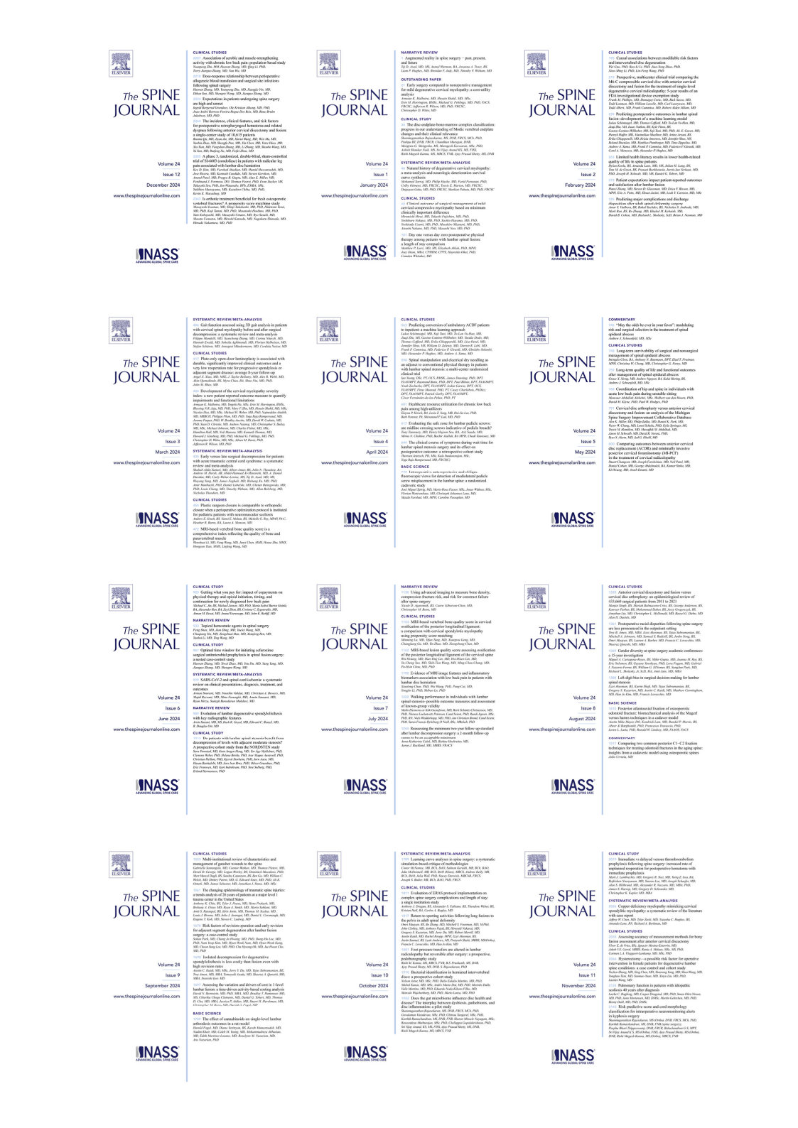 The Spine Journal 2024 Full Archives (True PDF)